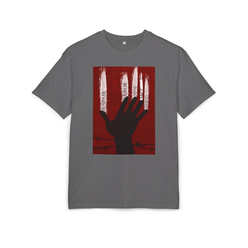 Bold Artistic Oversized Tee, Grunge Style Graphic Shirt, Unisex Urban Fashion, Statement Tee for Streetwear, Gift for Art Lovers Printify