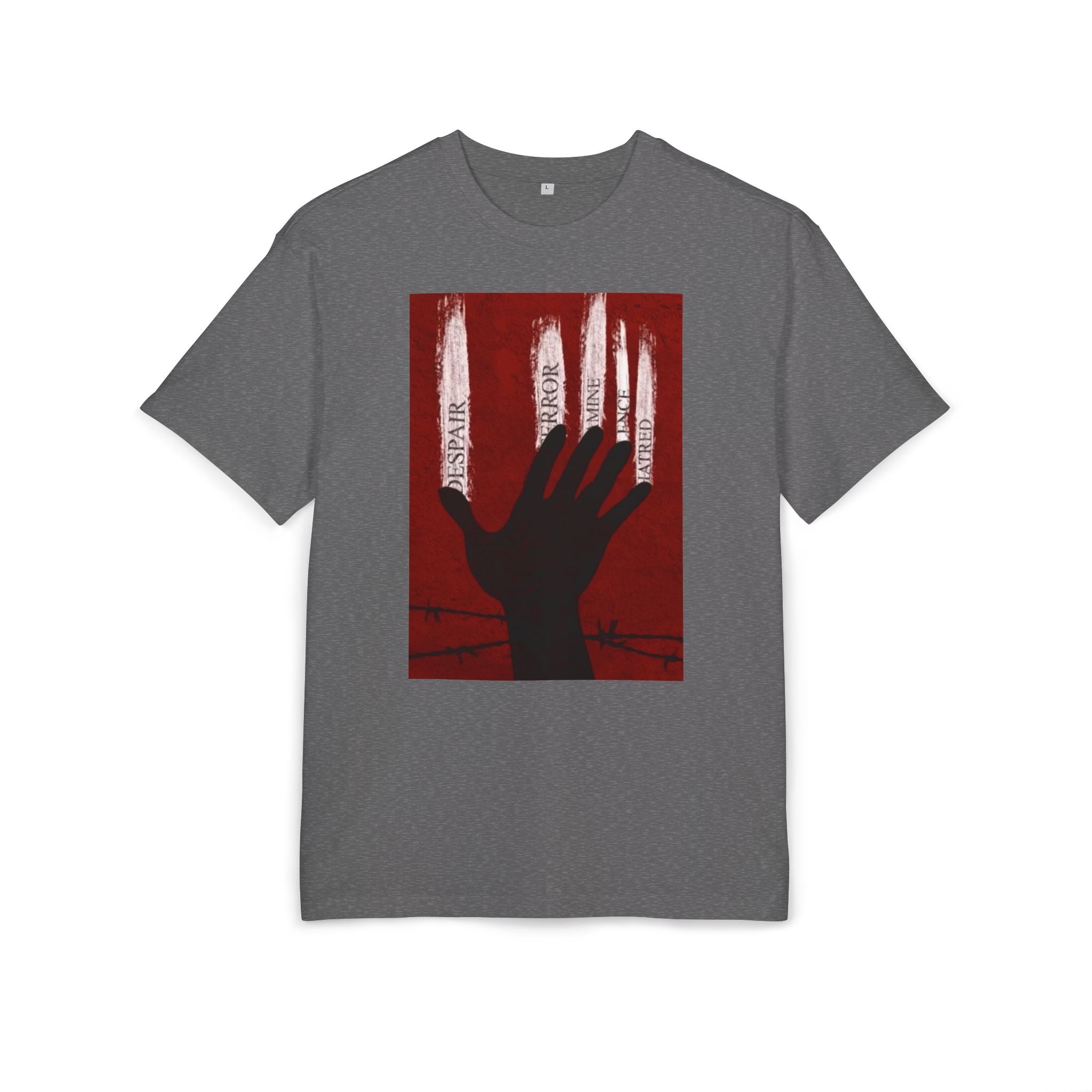 Bold Artistic Oversized Tee, Grunge Style Graphic Shirt, Unisex Urban Fashion, Statement Tee for Streetwear, Gift for Art Lovers Printify