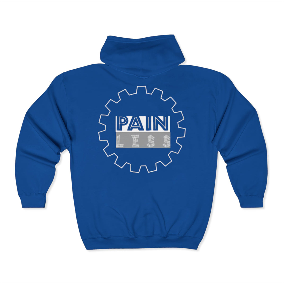 Pain Less Unisex Zip Hoodie – Motivational Gear for Comfort and Resilience