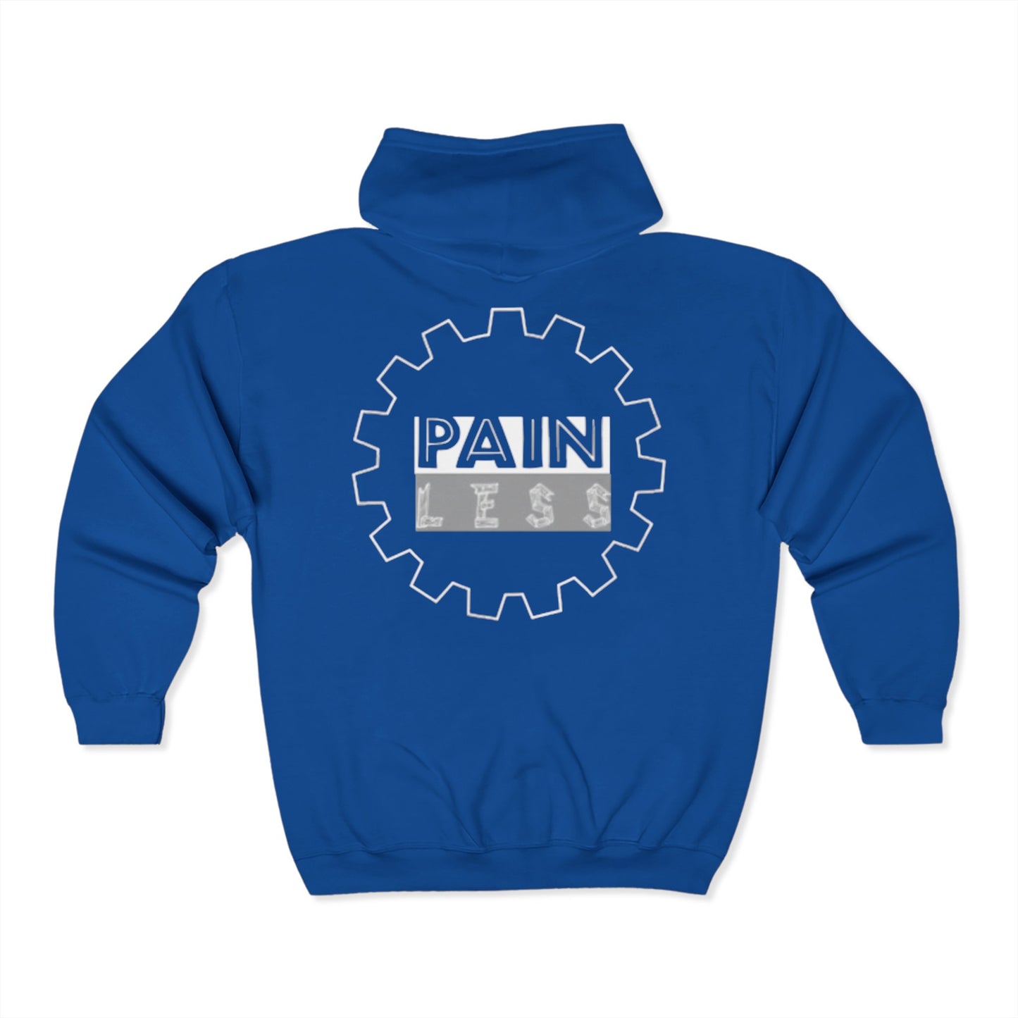 Pain Less Unisex Zip Hoodie – Motivational Gear for Comfort and Resilience