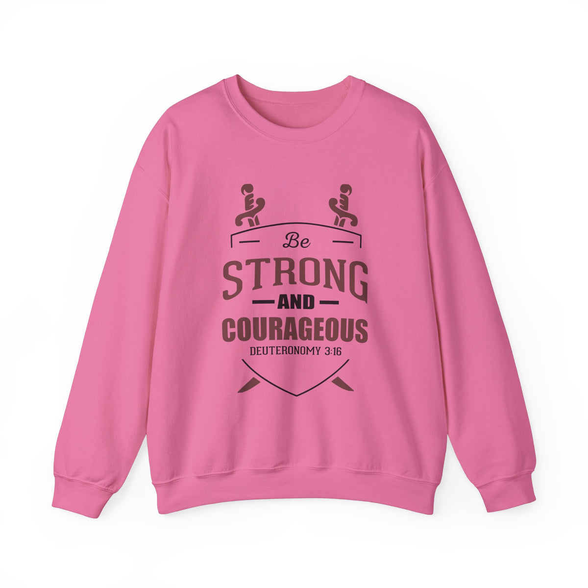 Soyez fort et courageux Sweat-shirt unisexe 