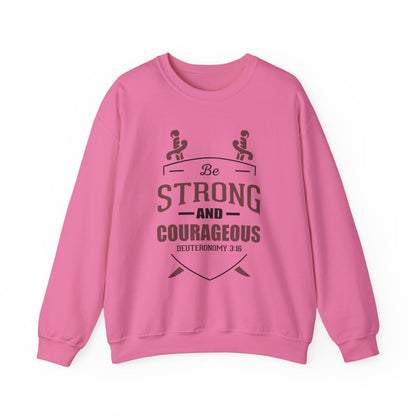Soyez fort et courageux Sweat-shirt unisexe 