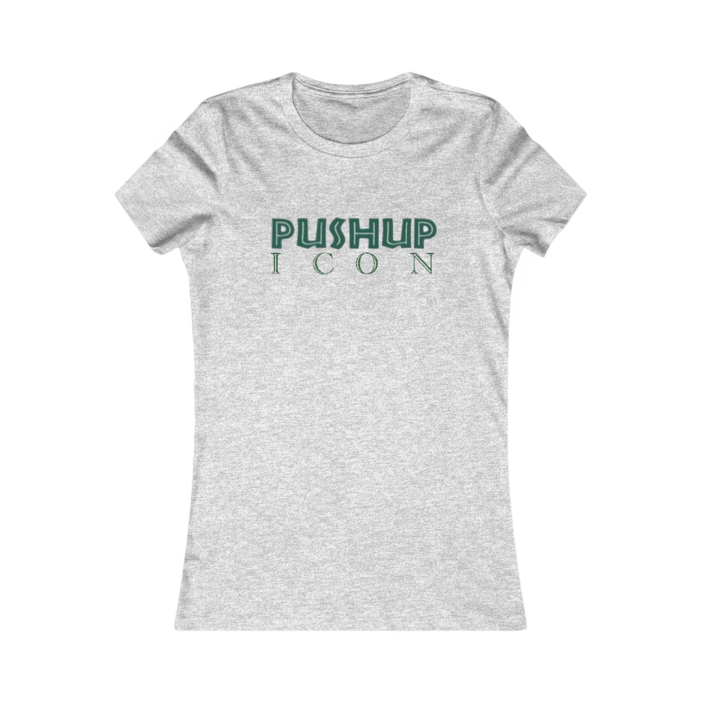 Motivational Women's Tee - Pushup Icon Fitness Shirt