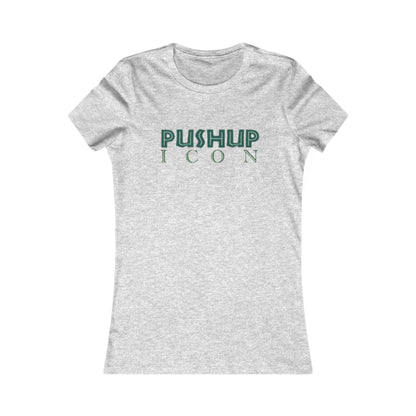 Motivational Women's Tee - Pushup Icon Fitness Shirt