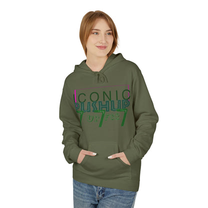 Iconic Push-Up Fleece Hoodie - Trendy Unisex Sweatshirt