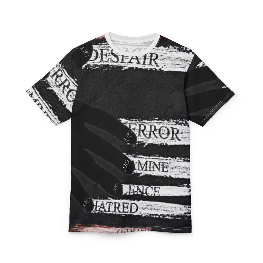 Emotional Statement Tee: Unisex Cut & Sew AOP Shirt | Expressive Graphic Tee for Casual Wear, Unique Gift for Holidays, Motivational [...] Printify