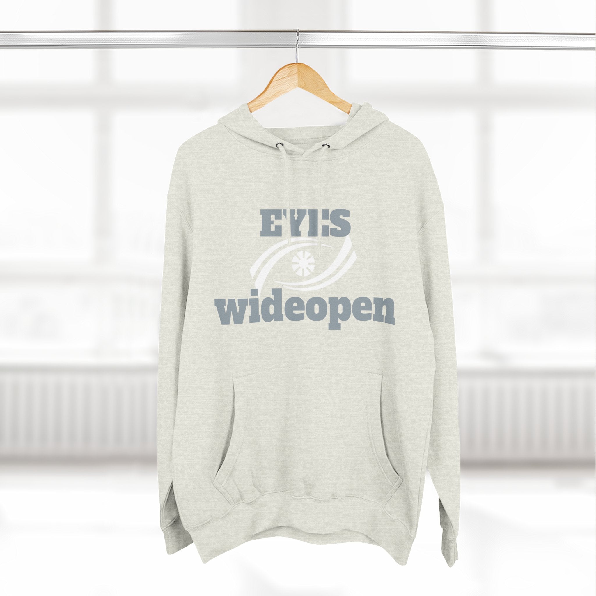 Eyes Wide Open Fleece Hoodie - Cozy Sweatshirt for Casual Wear, Gifts for Him/Her, Winter Wardrobe Essential, Unisex Hoodie, Relaxed Fit Printify
