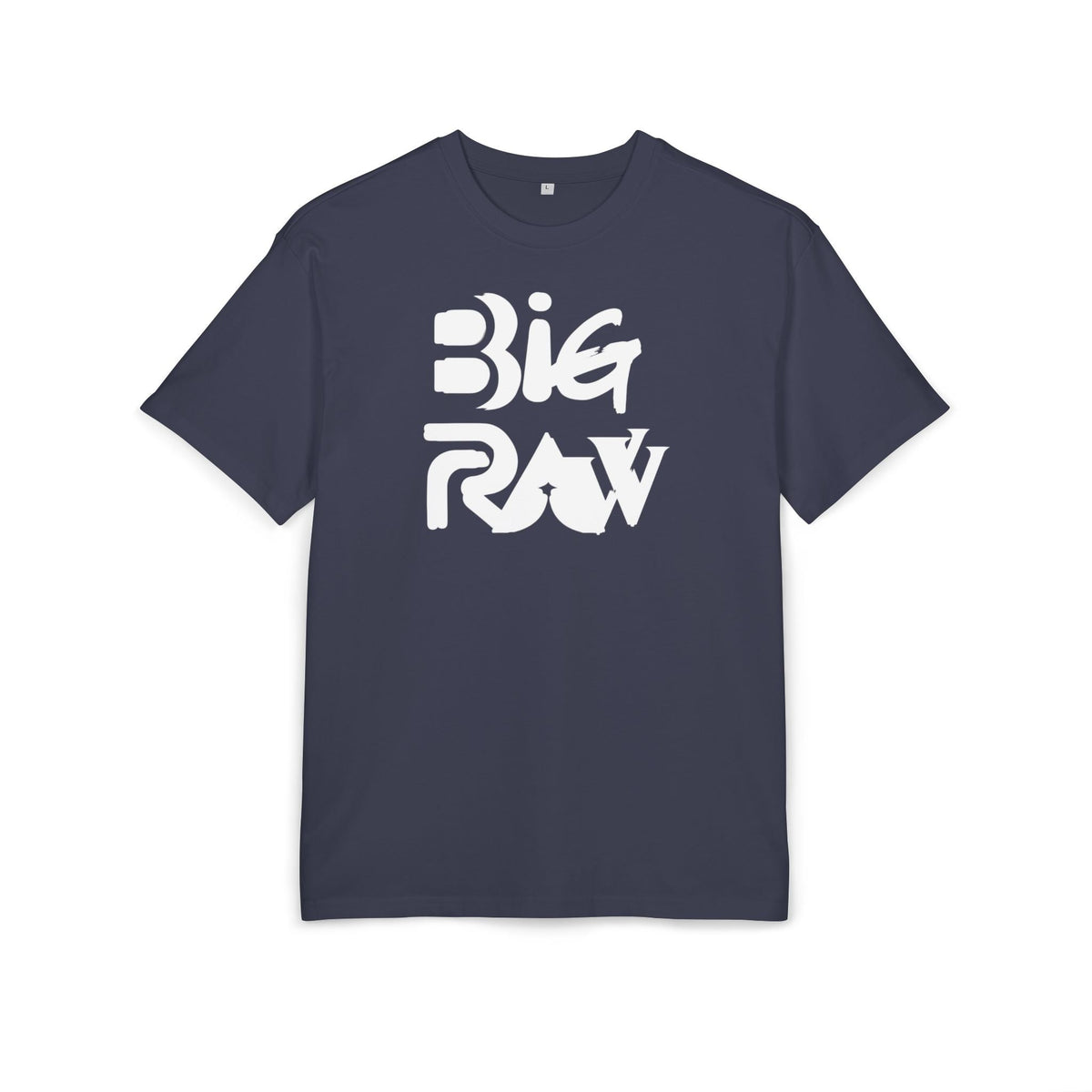 Oversize Tee Big Raw Print Unisex Heavy T-Shirt Printify
