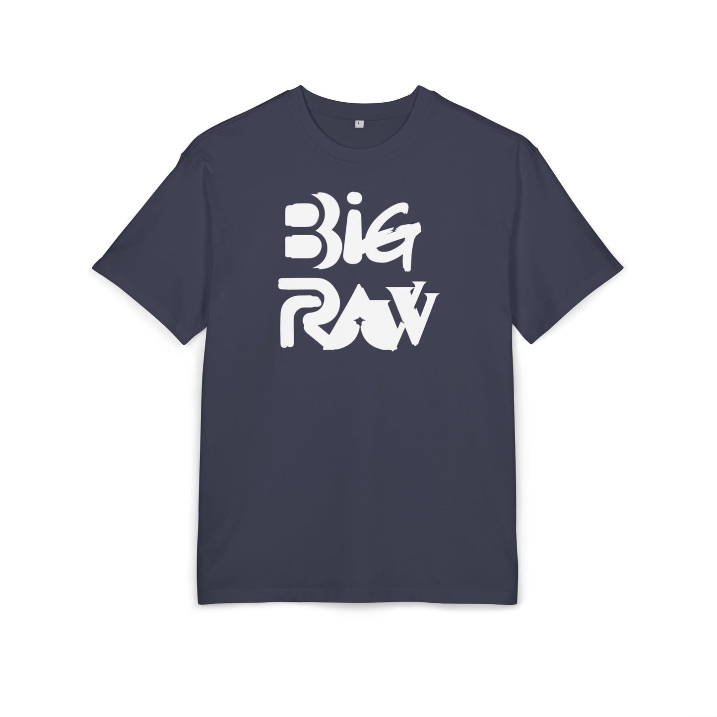 Oversize Tee Big Raw Print Unisex Heavy T-Shirt Printify
