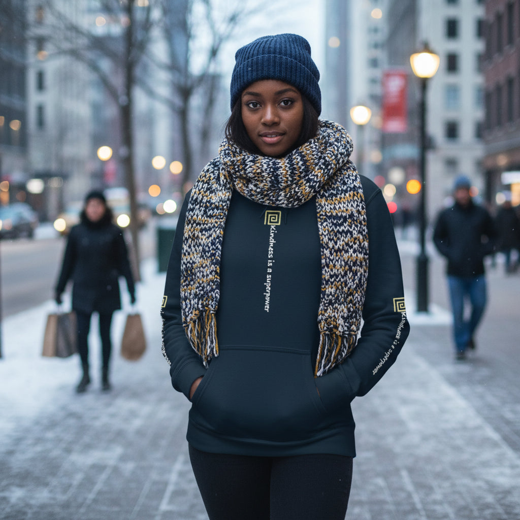 Kindness Heavyweight Hoodie - Super Power Design Printify