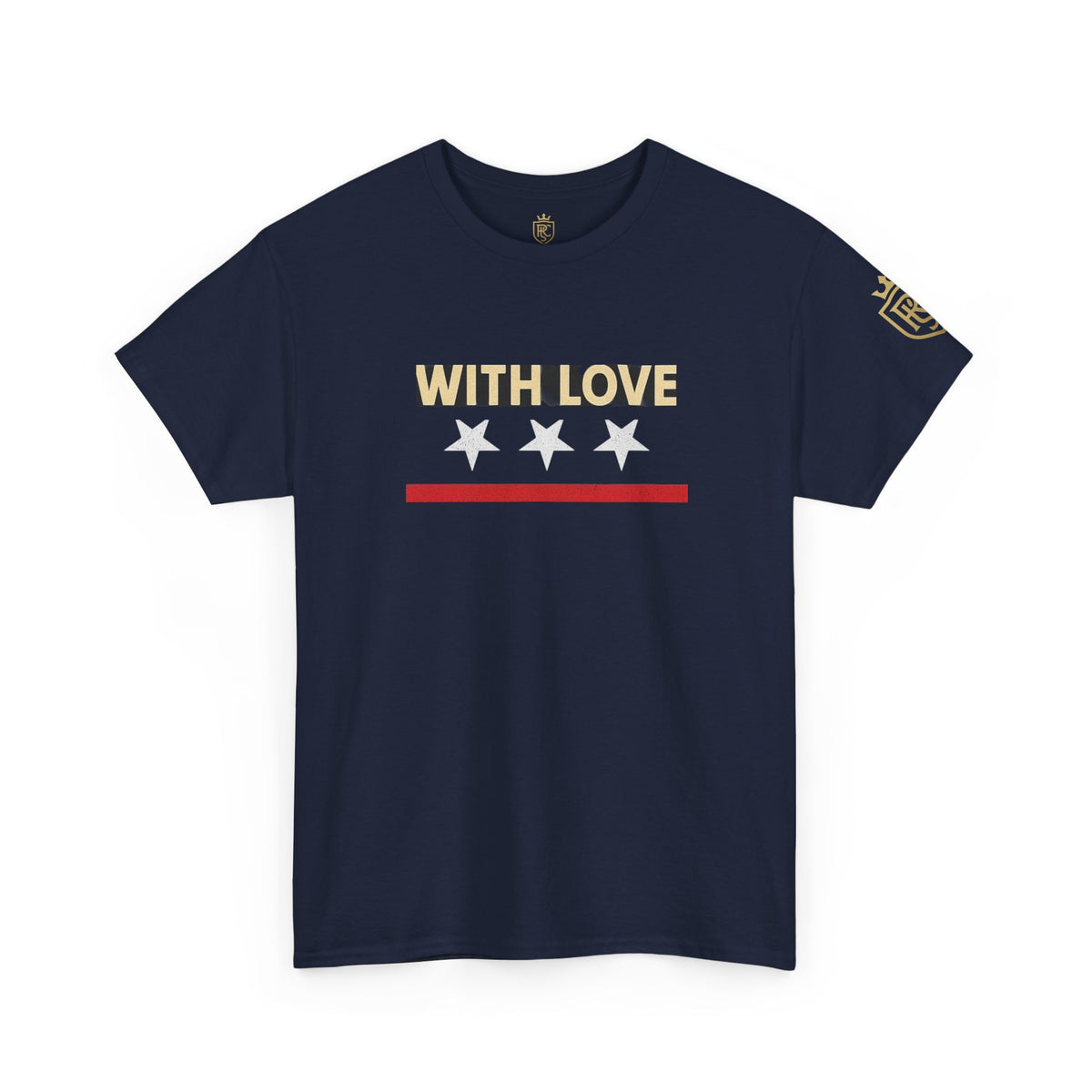 Stylish Unisex Heavy Cotton Tee - 'With Love' Statement Shirt, Casual Wear, Gift for Her, Gift for Him, Everyday Comfort