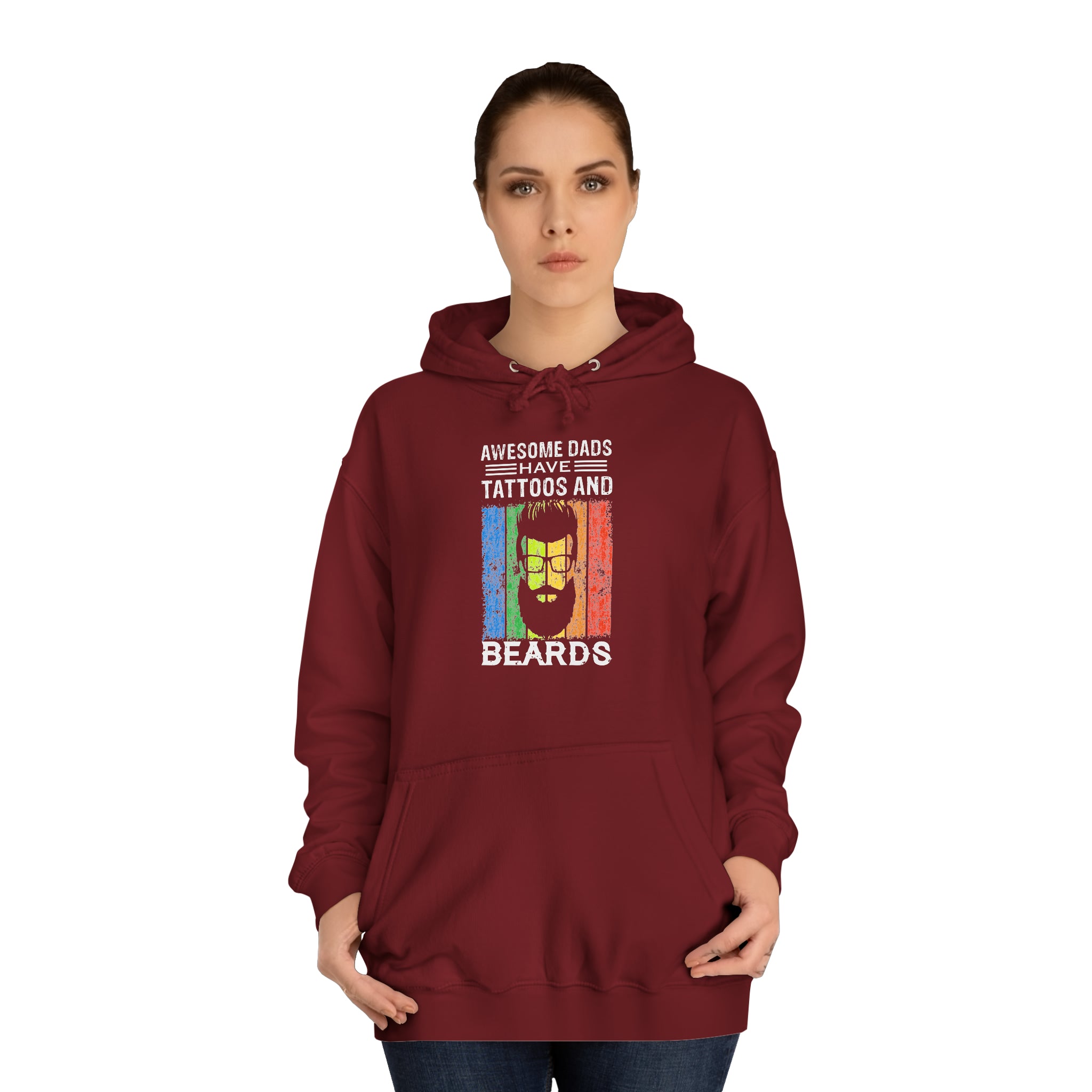 Sweat à capuche unisexe papas géniaux 