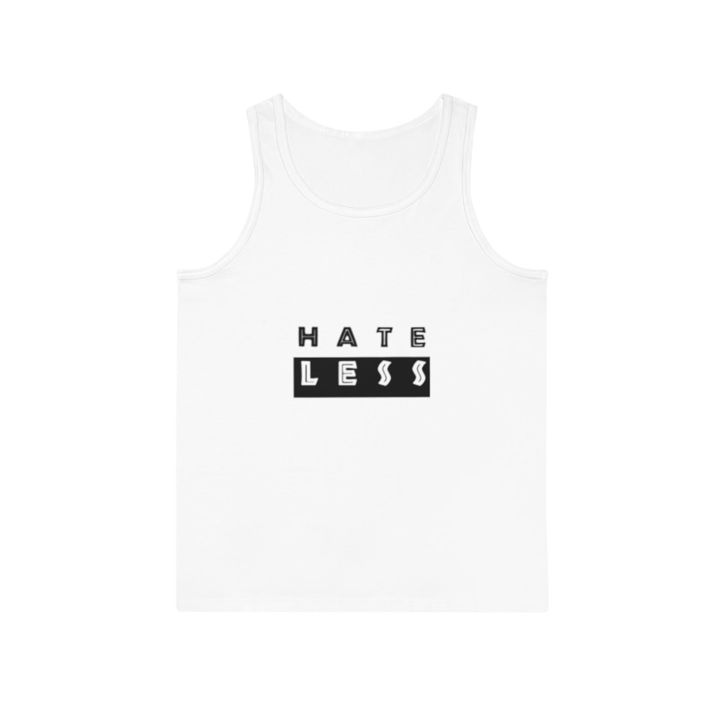 Unisex Softstyle™ Tank Top - 'HATE LESS' Inspirational Tee for Positive Vibes
