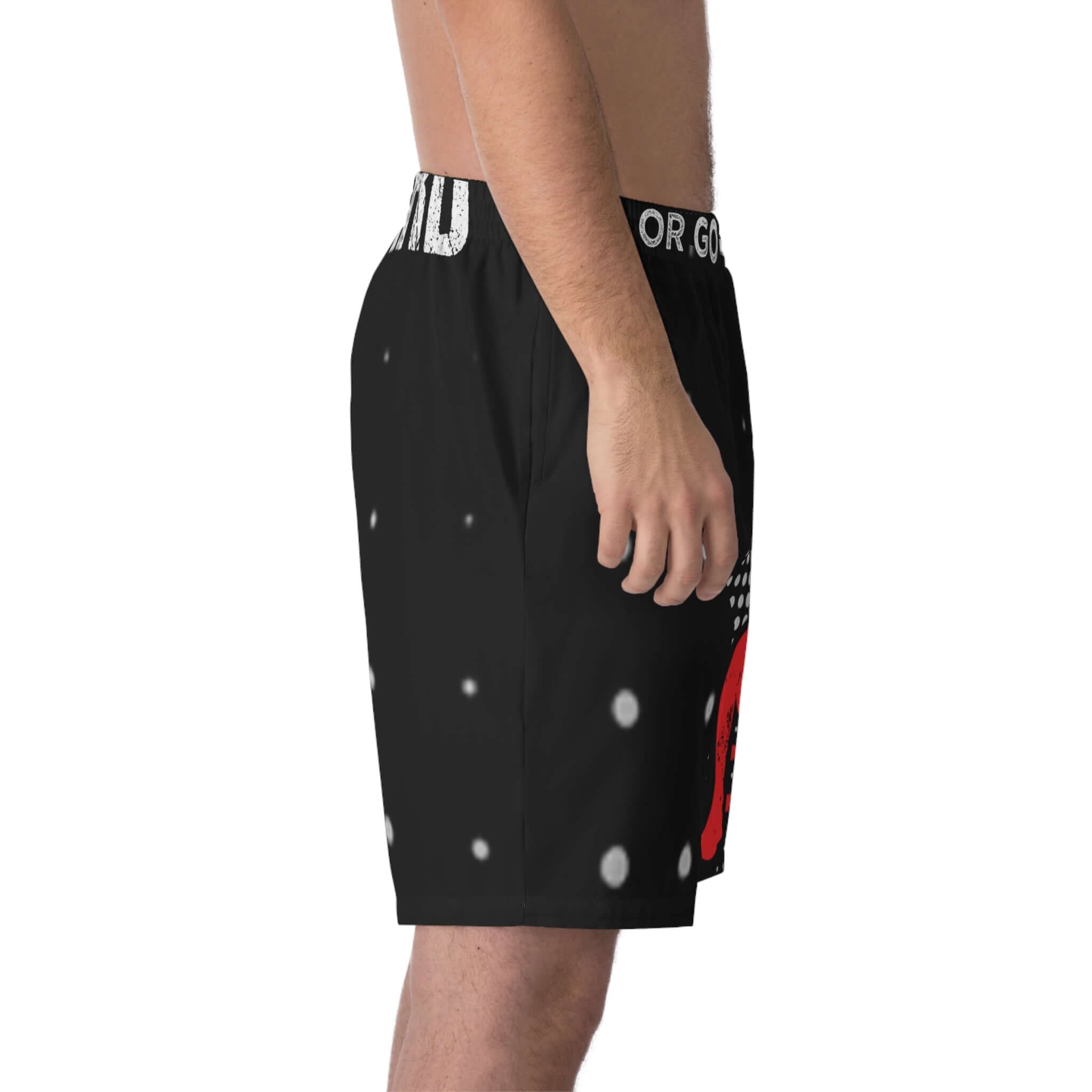 Beach Shorts Work Hard -Or Go- Men's Elastic