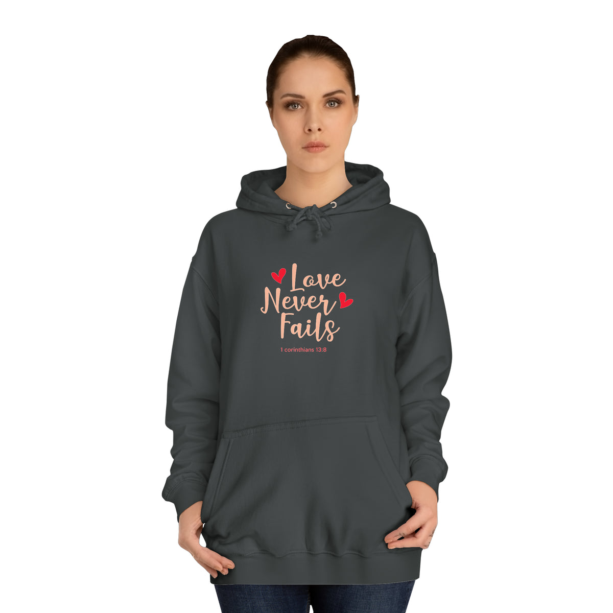 Love Never Fails Unisex Hoodie