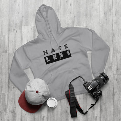 Hate Less Unisex Pullover Hoodie - Positive Vibes for Everyday Wear