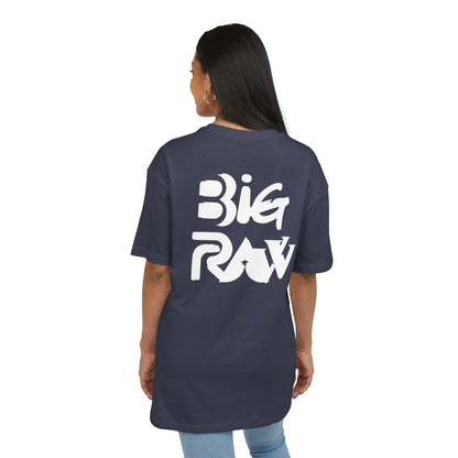Oversize Tee Big Raw Print Unisex Heavy T-Shirt