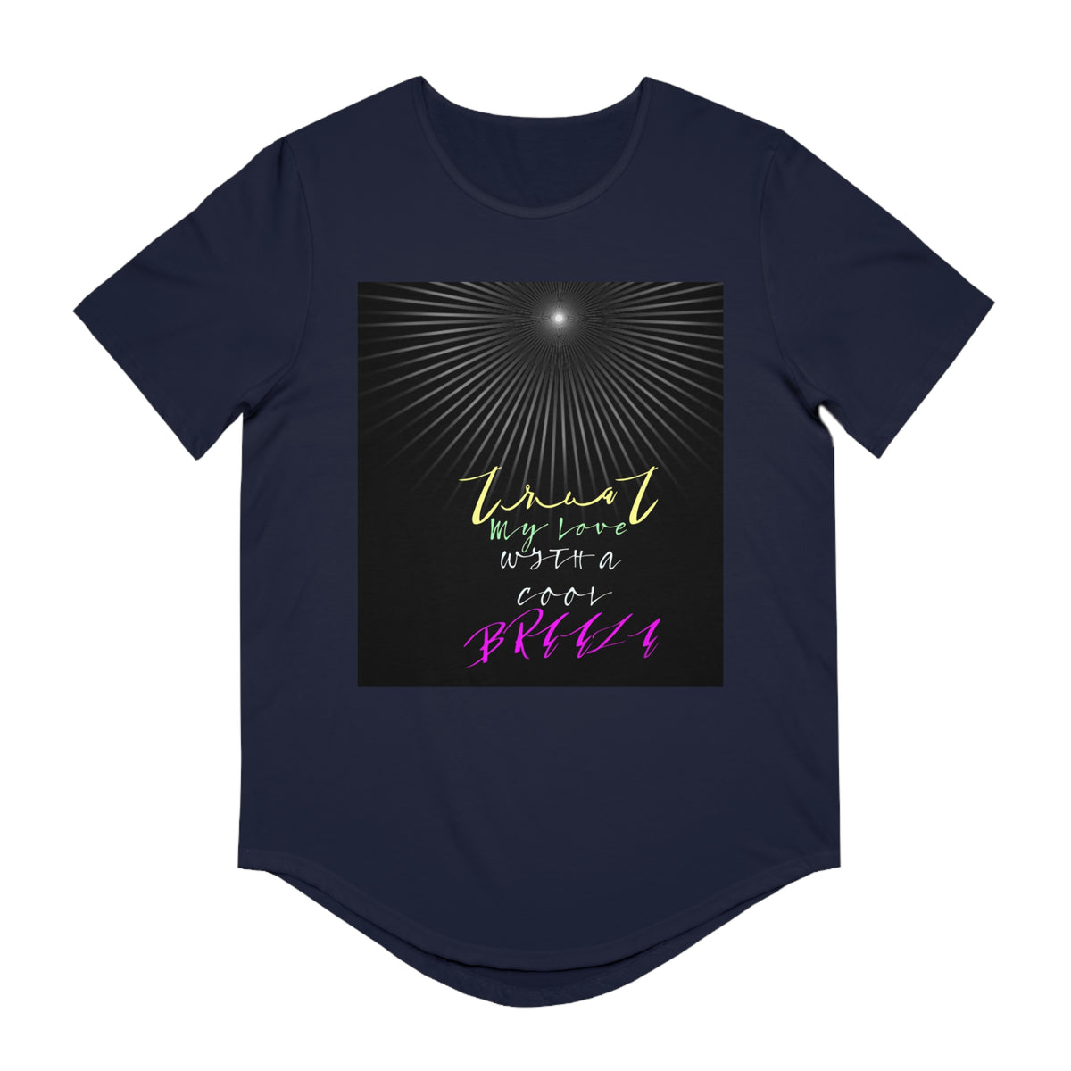 Men's Jersey Curved Hem Tee