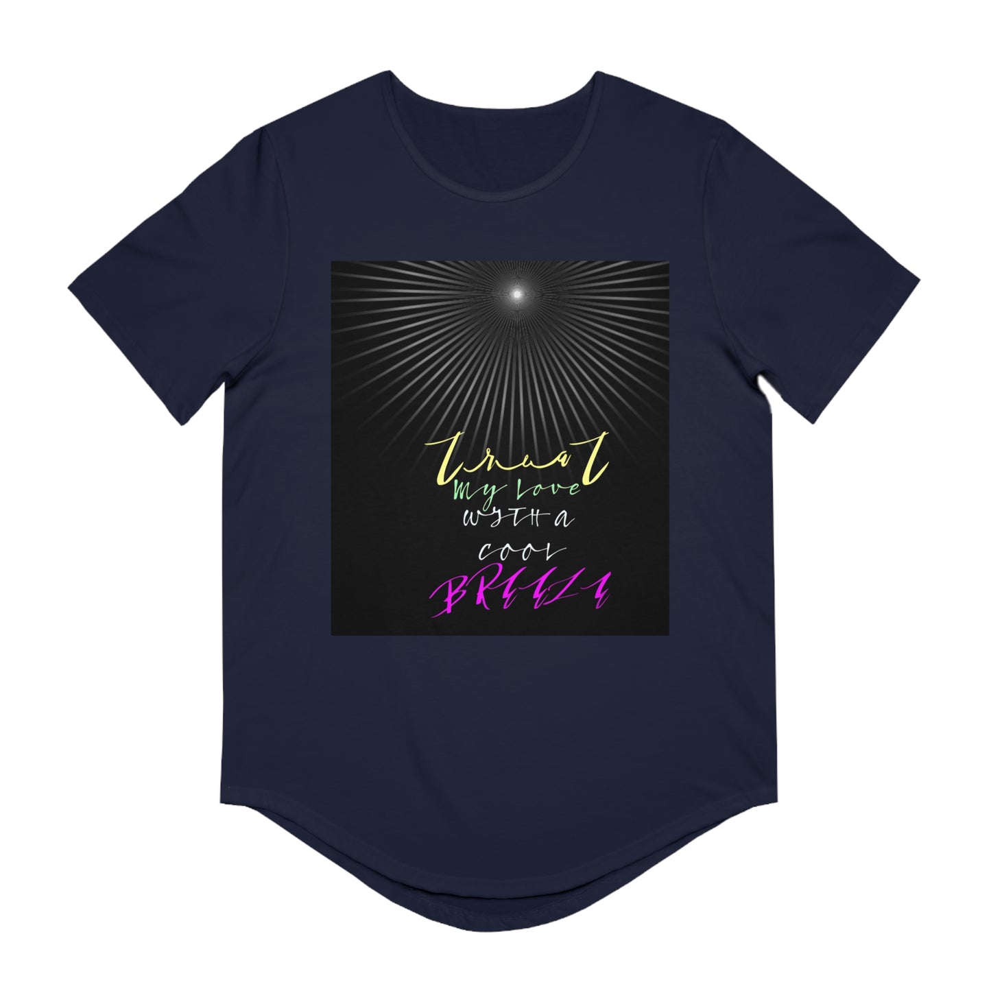 Men's Jersey Curved Hem Tee