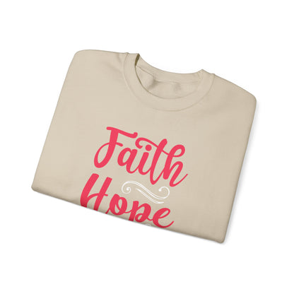 Sweat-shirt unisexe Faith Hope And Love 