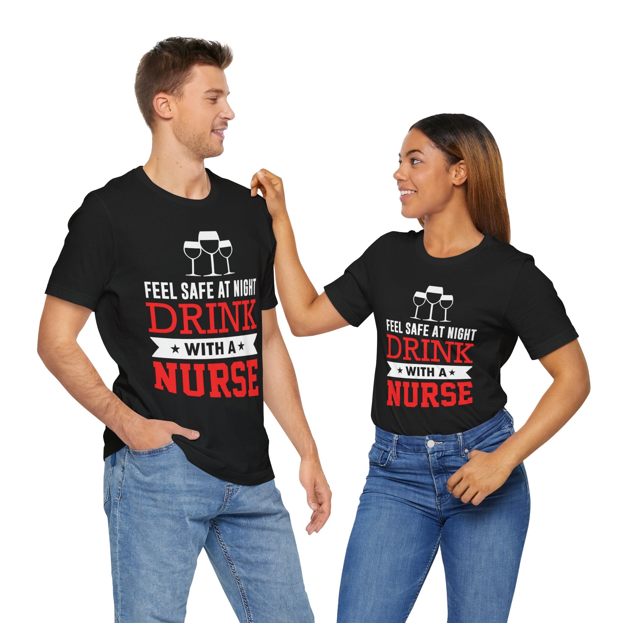Sentez-vous en sécurité la nuit, buvez un tee-shirt unisexe 