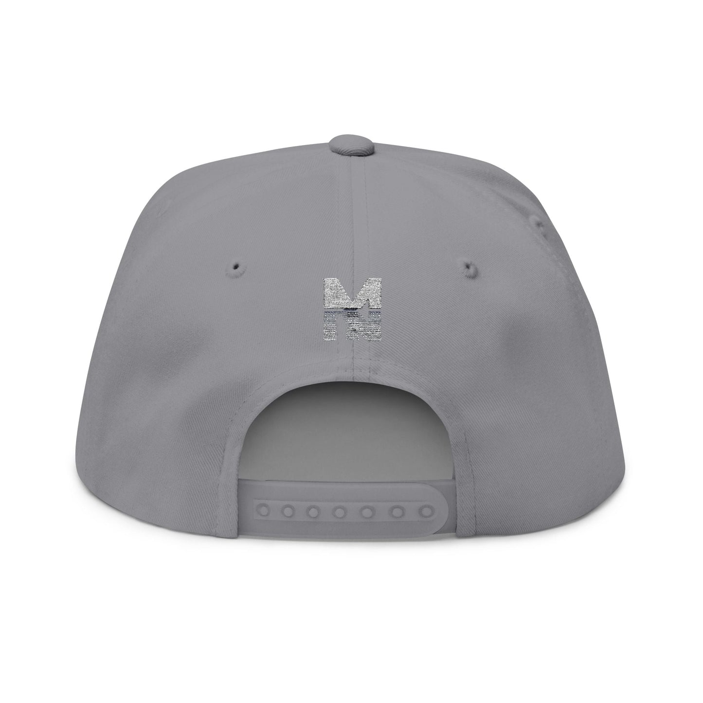 Stylish Embroidered Flat Bill Cap, Trend Snapback Printify