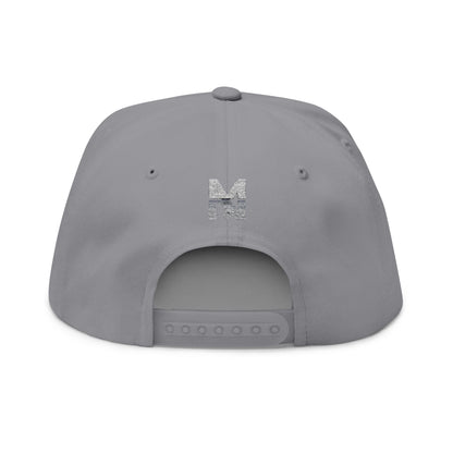 Stylish Embroidered Flat Bill Cap, Trend Snapback Printify