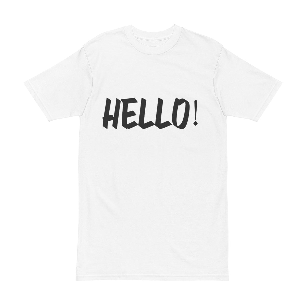 Men's Heavyweight Tee - Bold 'HELLO!!' Graphic