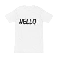 Men's Heavyweight Tee - Bold 'HELLO!!' Graphic