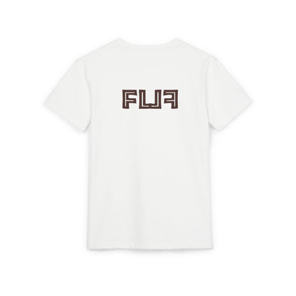 Stylish Unisex Sueded T-Shirt with Bold 'FLU' Graphic | Casual Wear, Gift Idea, Streetwear, Everyday Comfort, Fashion Statement