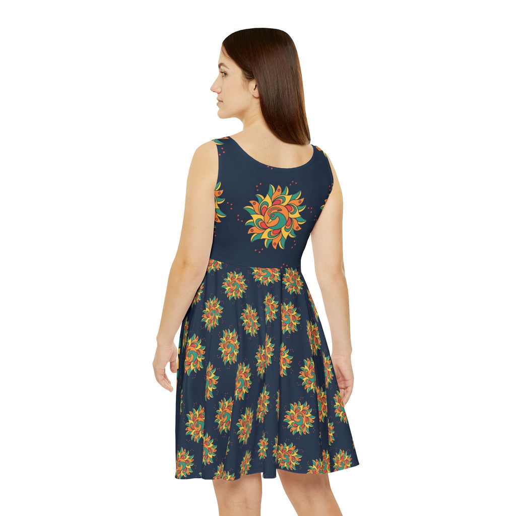 Floral Women's Skater Dress — All-Over Print Garden Bloom Printify