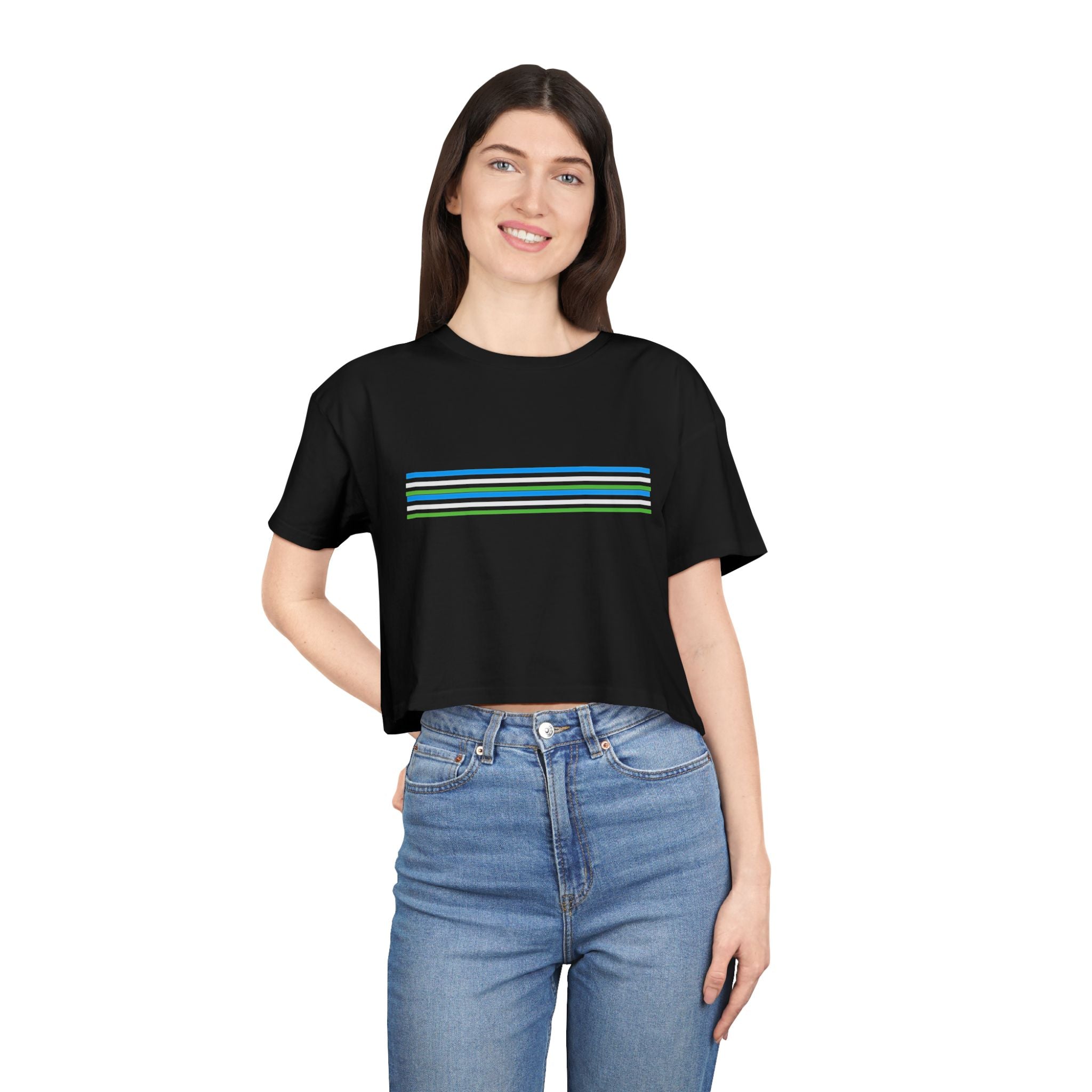 Crop Tee - Bubblegum Design for Women