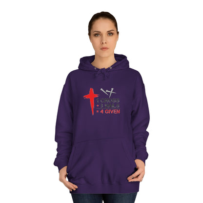 1Cross 3Nails 4Given Unisex Hoodie Printify