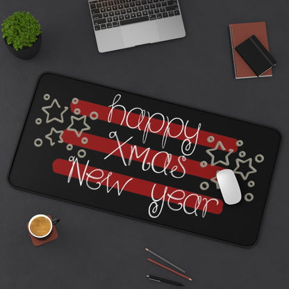 Happy Xmas & New Year Desk Mat Printify