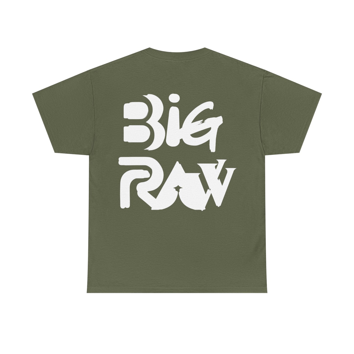 Big Raw Unisex Heavy Cotton Tee, Casual Streetwear Shirt, Gift for Him or Her, Everyday Fashion, Graphic Tee, Trendy Apparel Printify