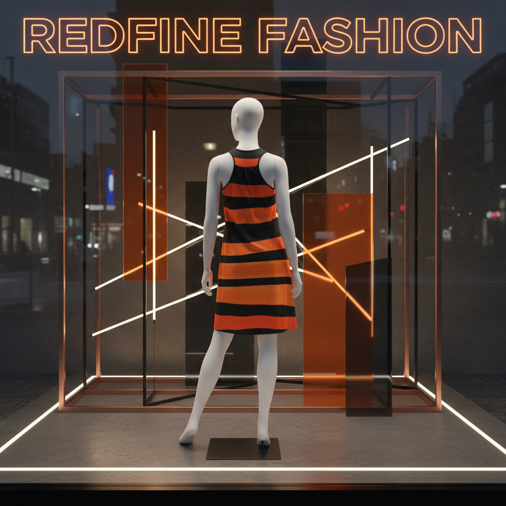 Vibrant Striped Women's Racerback Dress - for Summer and Festivals