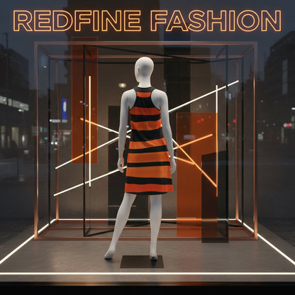 Vibrant Striped Women's Racerback Dress - for Summer and Festivals