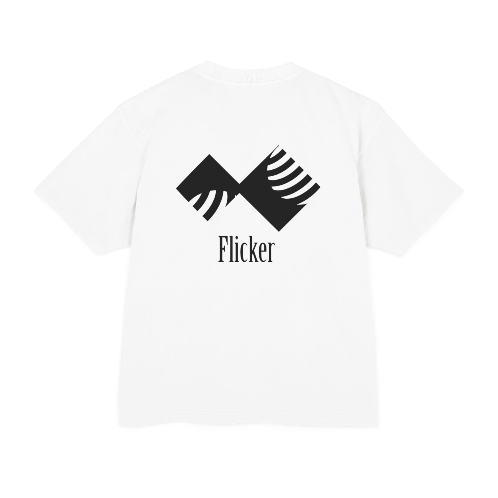 Unisex Urban Heavy Tee - Modern Graphic Design "Flicker" for Streetwear Enthusiasts