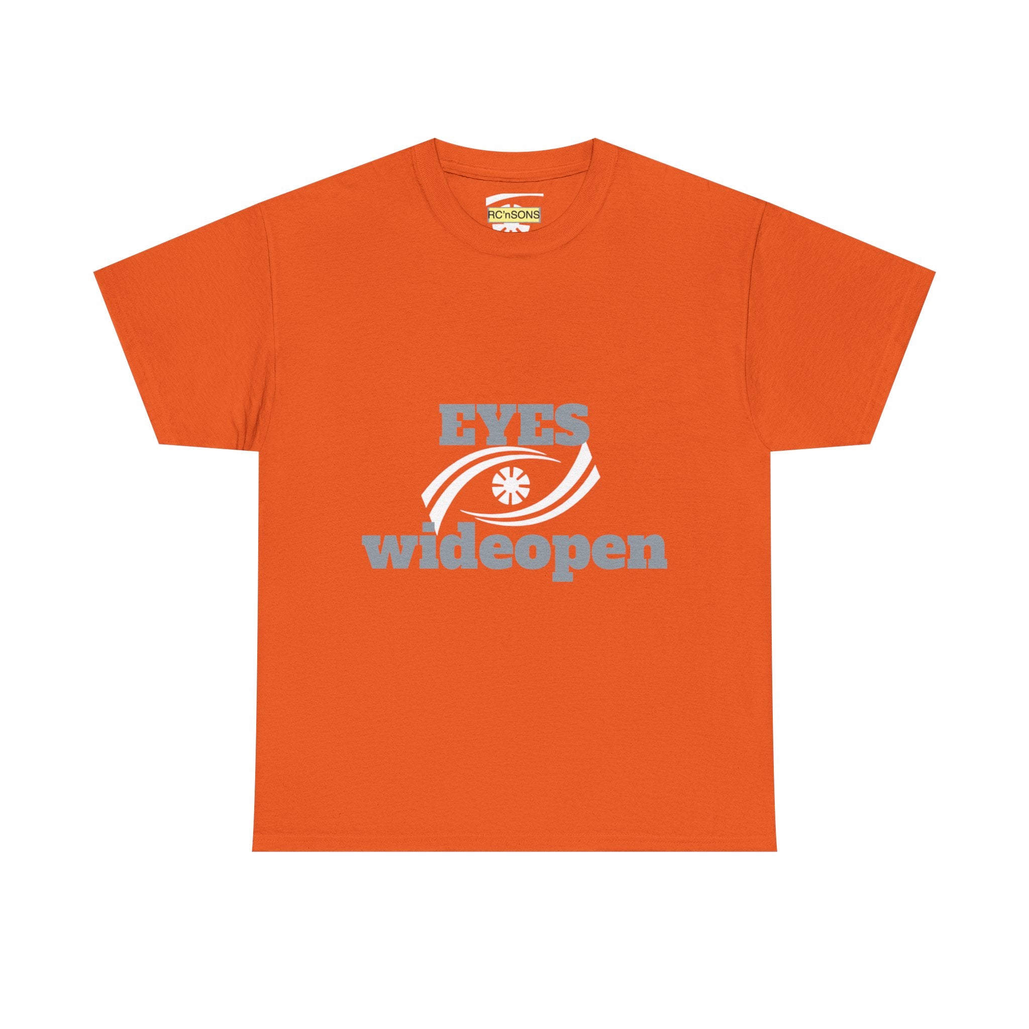 Eyes Wide Open Unisex Heavy Cotton Tee | Everyday Wear, Gift for Dreamers, Casual Shirt, Inspirational Apparel, Unisex T-Shirt Printify