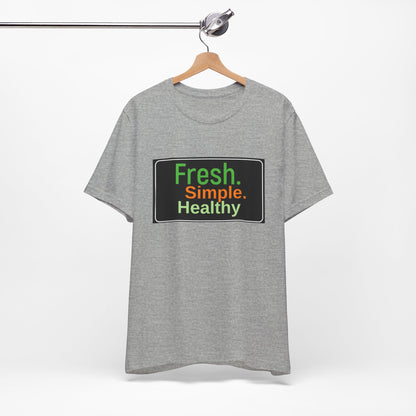 Unisex Fresh Simple Short Sleeve Tee