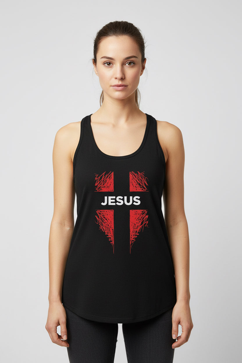 Women's Ideal Racerback Tank-Jesus