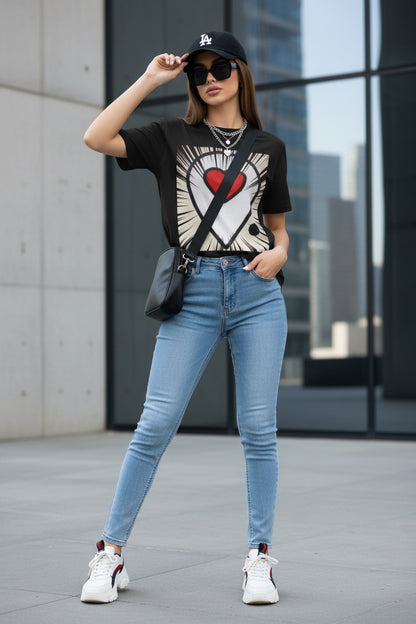 Rcnsons unisex Heartbeat T-shirt