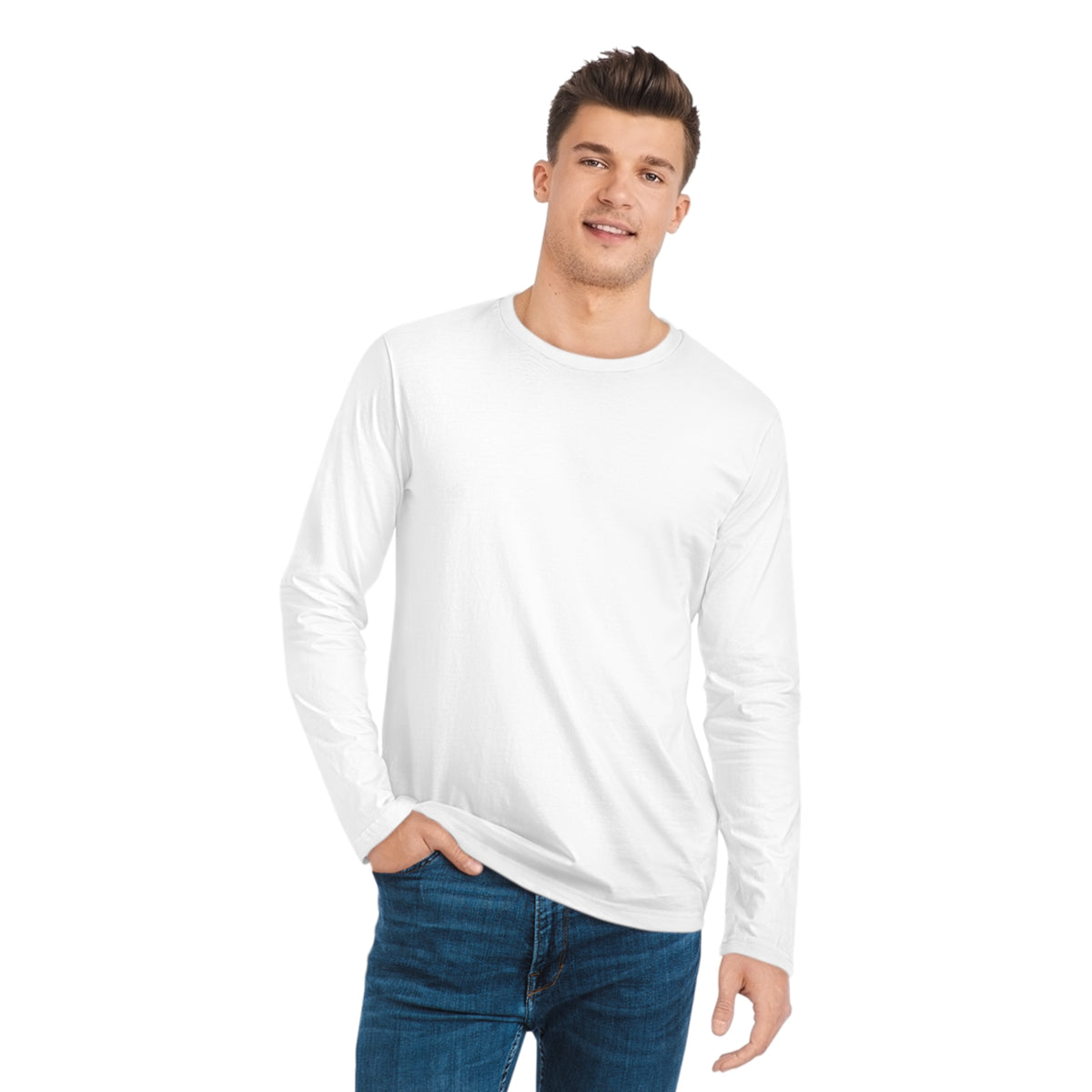 Men's Long Sleeve Shirt Plain Design