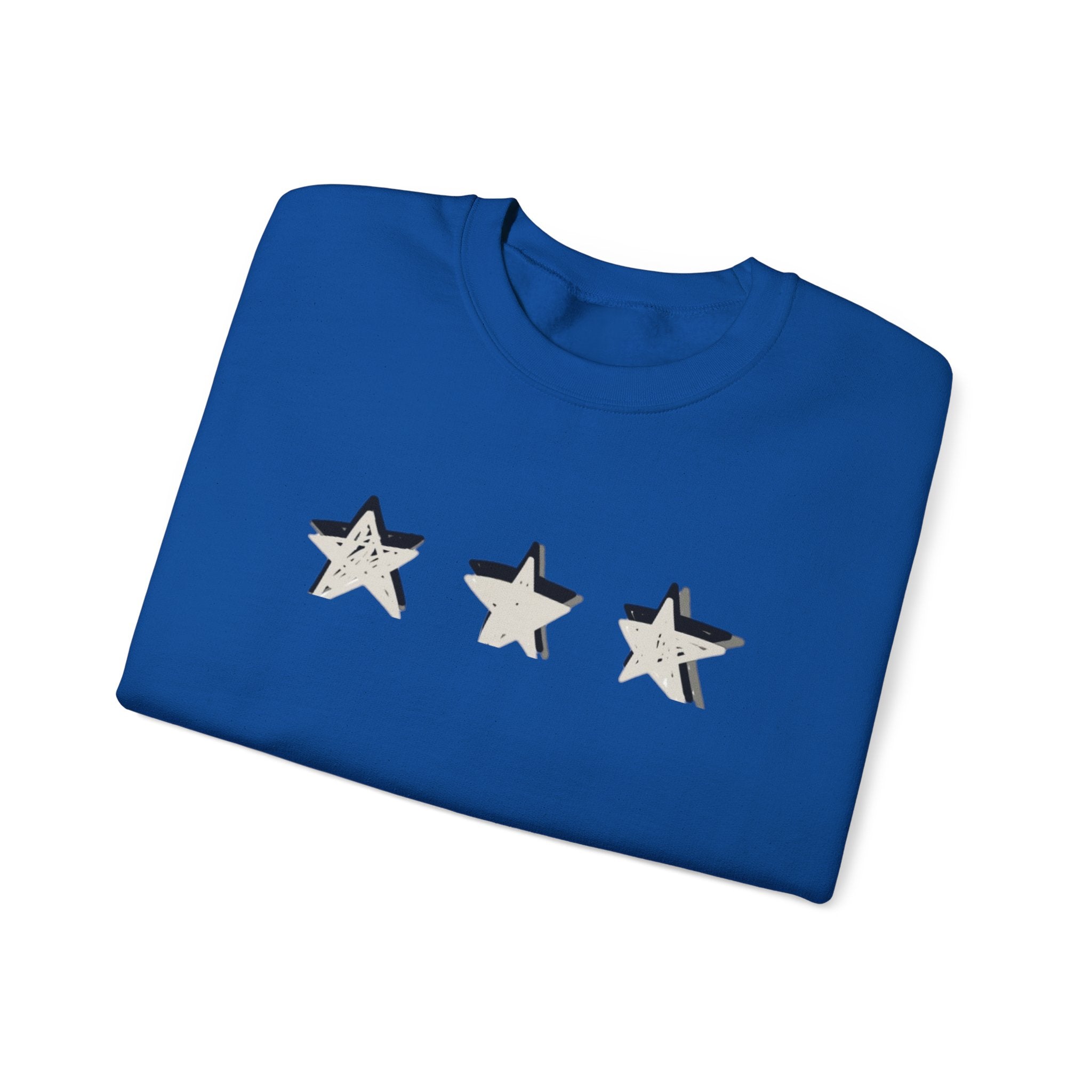 3 Star Heavy  Crewneck Sweatshirt