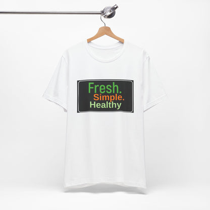 Unisex Fresh Simple Short Sleeve Tee