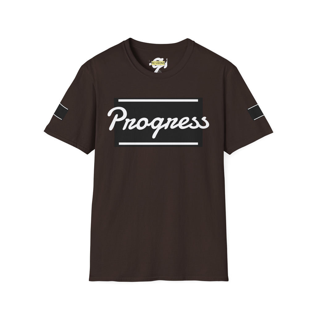 Motivational Unisex Softstyle T-Shirt | Progress Tee, Gift for Teens, Casual Wear, Workout Shirt, Inspirational Apparel Printify