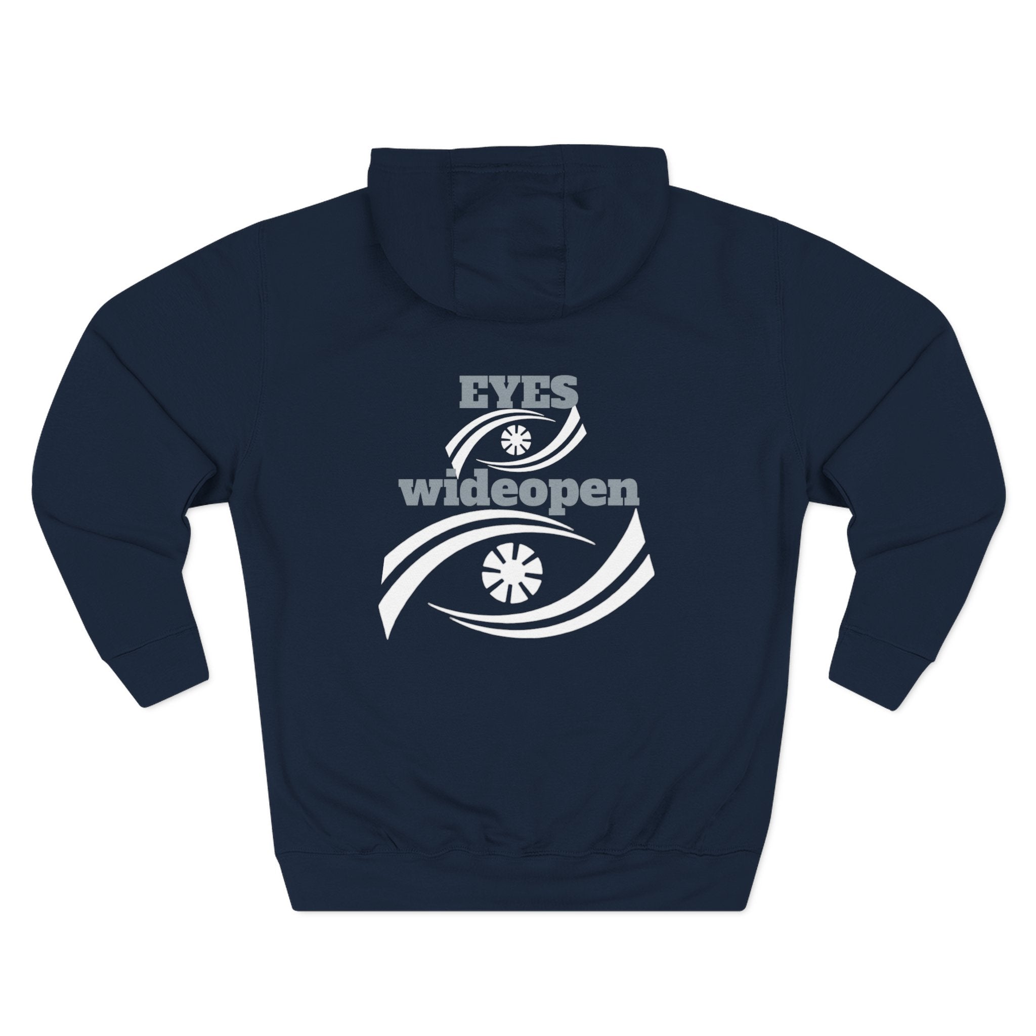 Fleece Hoodie, Cozy Warmth, Casual Style, Perfect for All Seasons, Gift for Friends, EYES wideopen Design