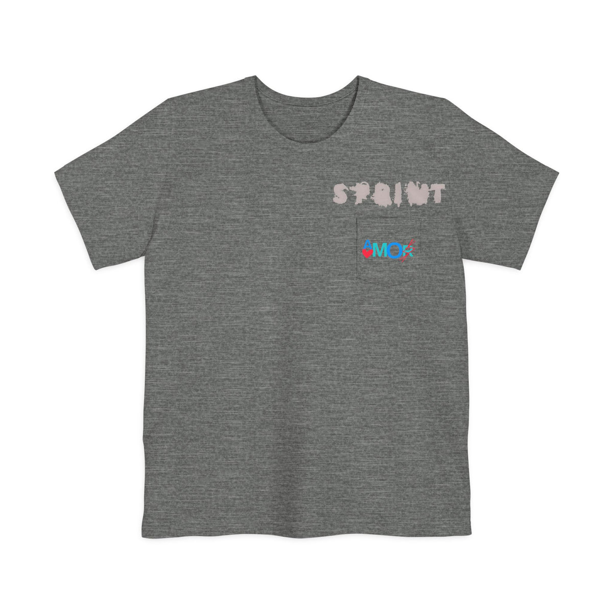 Unisex Pocket T-shirt - Sprint Amorx Design