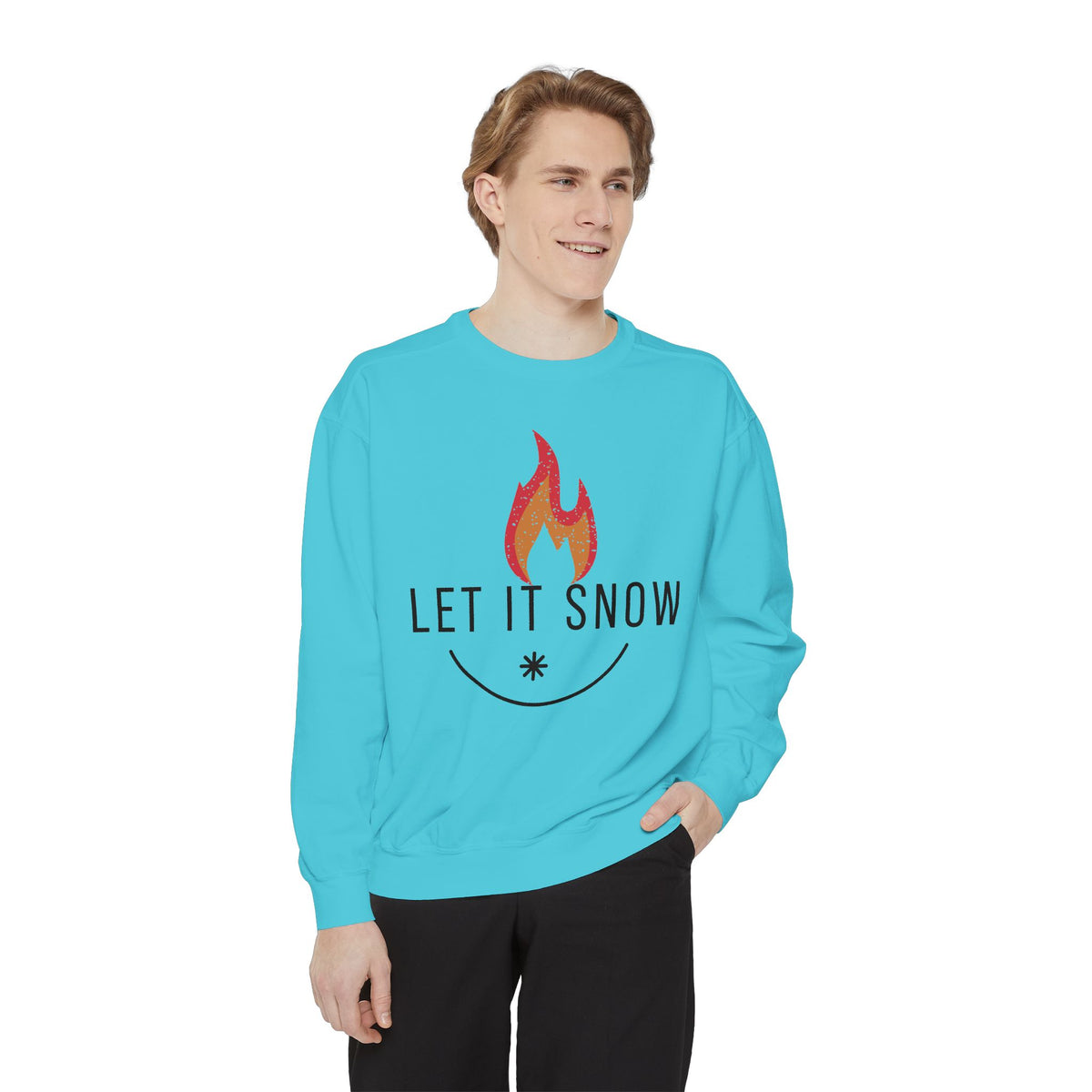 Let It Snow Unisex Garment-Dyed Sweatshirt