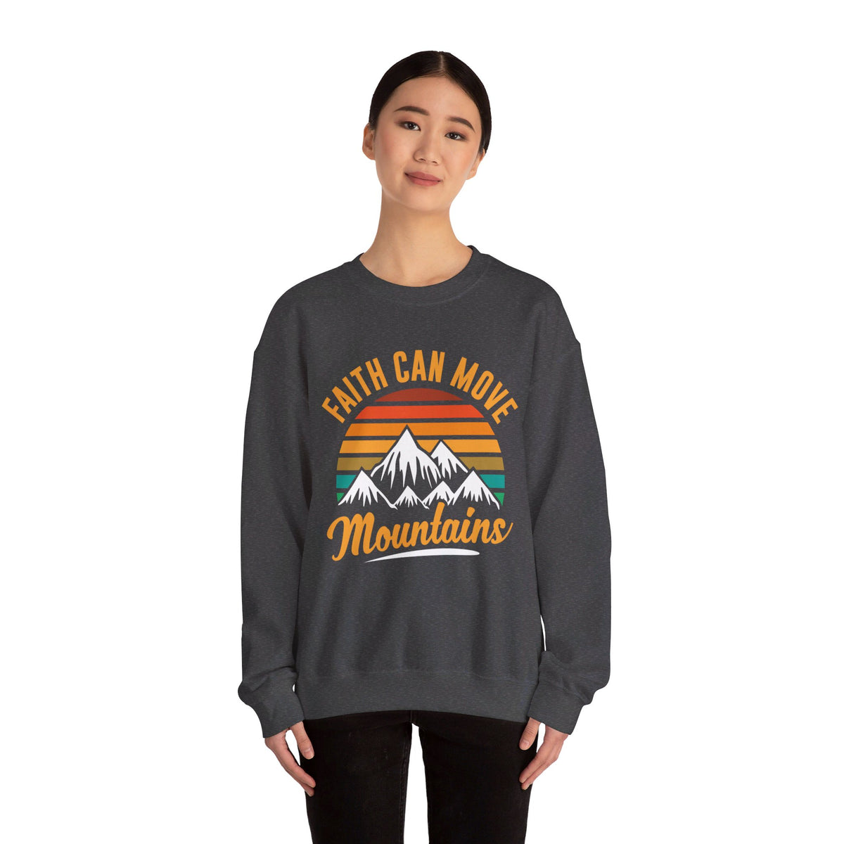 Faith Can Move Mountains Sweat-shirt unisexe 